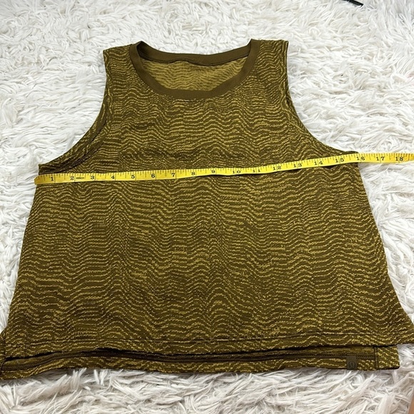 Lululemon Train to Be Tank Top Ripple Wave Deep Artifact / Auric Gold - Picture 2 of 5